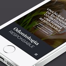 web Odontología Responsable. Un proyecto de Diseño Web de Chary Esteve Vargas - 27.07.2016