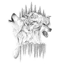 Wolves . Un proyecto de Bellas Artes e Ilustración tradicional de Cristina Iglesias - 06.09.2016