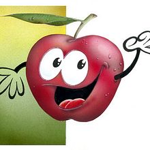 Ilustración aerografía para comercio local. Design de personagens e Ilustração tradicional projeto de Alberto Figueroa Notó - 07.09.2016