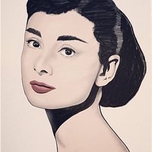 Ilustración "Audrey". Traditional illustration project by Esteban Belvís - 09.09.2016