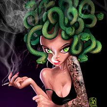 Medusa. Un progetto di Illustrazione tradizionale di Josep Giró - 11.09.2016