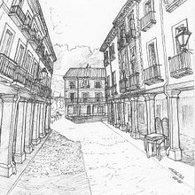 Alcalá de Henares sketchbook#1. Architecture, and Traditional illustration project by Chema G. Baena Art - 09.13.2016
