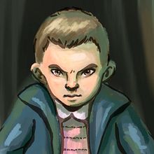 Fan Art Eleven. Film, Video, TV, Character Design, and Traditional illustration project by M Carmen Bazán Romero - 09.13.2016