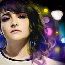 girl at night. Un progetto di Illustrazione tradizionale di Guacala Studio - 13.09.2016