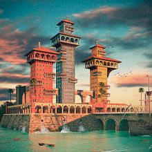 palacio colonial. 3D, Architecture, and Set Design project by César Fernández Amarís - 09.14.2016