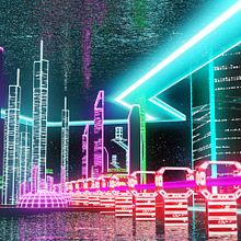 neon_city. 3D, and Set Design project by César Fernández Amarís - 09.14.2016
