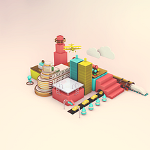 MADRID 3D. 3D, Fine Arts, Art Direction, Design, and Graphic Design project by Beatriz de la Cruz Pinilla - 09.15.2016