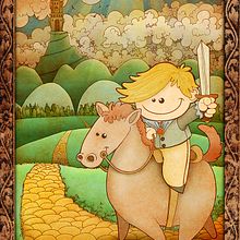 Ilustración "Caballero andante". Un progetto di Illustrazione tradizionale di RULO Raul Perez Sanchez - 13.03.2014