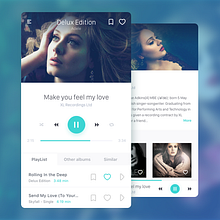 Music Player :: Daily UI Challenge #009. Web Design, and UX / UI project by Jokin Lopez - 09.15.2016