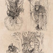 Concept 3#. Fine Arts, Design, Character Design, Editorial Design, Traditional illustration, and Painting project by Sergio Peña - 09.18.2016