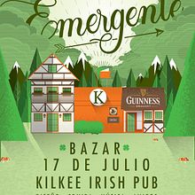 Emergente Bazar Cartel. Ilustração tradicional projeto de Danielo Campbells - 19.09.2016