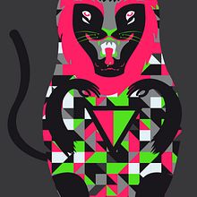 Catrioska. Ilustração tradicional projeto de Danielo Campbells - 19.09.2016
