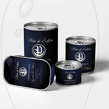 Conservas gourmet "Porto do colleira". Un proyecto de Br, ing e Identidad, Diseño gráfico, Ilustración tradicional y Packaging de Cristina Carrión Nogal - 07.06.2016