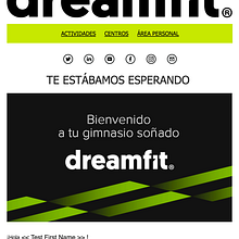 Diseño Campaña DreamFit - Email Marketing Ein Projekt aus dem Bereich Marketing von Néstor Tejero Bermejo - 20.09.2016