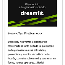 Diseño Campaña Móvil DreamFit - Email Marketing Ein Projekt aus dem Bereich Marketing von Néstor Tejero Bermejo - 20.09.2016