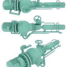 Sunset Overdrive's weapon. Concept by Zorin Vasili. Un proyecto de 3D y Diseño de juegos de Ángela Medina Agulló - 14.05.2015
