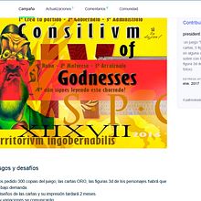 Concilio de Dioses Campaña de Kikstarter, colabora y tendrás recompensa . Un proyecto de Diseño de juegos de David Carmona - 25.09.2016