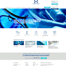 Diseño de Página web - Qualipharma.  Ein Projekt aus dem Bereich Webdesign von Néstor Tejero Bermejo - 26.09.2016