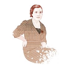Retrato de la escritora Paula Contreras. Un proyecto de Ilustración tradicional de Julia Lillo García - 28.02.2015