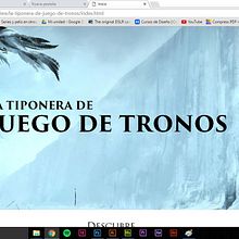 Tiponera de 'Juego de Tronos'. Un proyecto de Diseño Web y Tipografía de Cristina T. Aragón - 26.09.2016