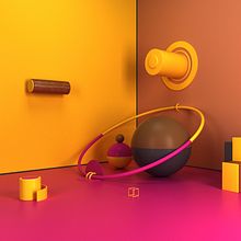 Colorful room Ein Projekt aus dem Bereich 3D, Kunstleitung und Design von Luis Yrisarry Labadía - 26.09.2016