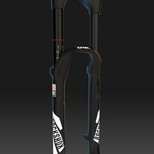 3D - Bike Suspension Rock Shox Lyrik Ein Projekt aus dem Bereich 3D, Design, Produktdesign, Grafikdesign, Industriedesign, Marketing und Werbung von Javier Cámara - 21.09.2016