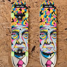 -Non stop- diseño tabla skate/ New project -Non stop- skate design.. Un projet de Beaux Arts, Design , Conception de produits et Illustration traditionnelle de Chete Sanchez - 29.09.2016