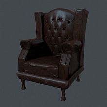 chesterfield chair . 3D, and Game Design project by Carolina - 05.29.2016
