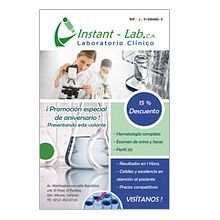 Diseño e impresión de Flyers Instant-Lab. Un projet de Design graphique de Magda Semidey - 08.03.2015