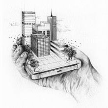 Smart cities. Fine Arts, Editorial Design, and Traditional illustration project by Belén Moreno - 05.19.2016
