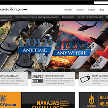 elsecretodelacero.com. Web Development, Graphic Design, and Web Design project by Ruben Martínez - 10.04.2016