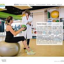 WEB SOCIO SALUD -  Realización de web corporativa responsive. Un proyecto de Diseño Web de José Manuel Piñón Cubero - 04.10.2016