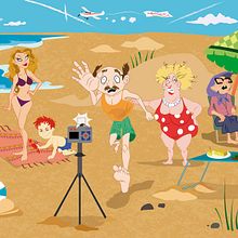 Retrato de familia. Fine Arts, Comic, Design, Character Design, and Traditional illustration project by María Corrales Liviano - 10.04.2016