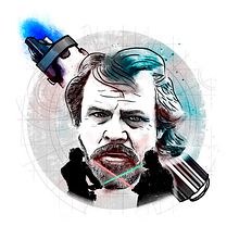 Luke Skywalker; mi proyecto del curso: Retrato ilustrado con Photoshop. Graphic Design, and Traditional illustration project by AingeruH - 10.05.2016