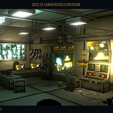 Deux Ex Laboratory. Un proyecto de 3D, Animación y Arquitectura interior de Jesús Orgaz Polo - 05.10.2016