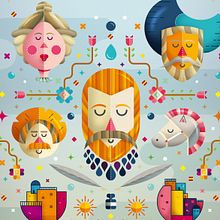 400 Aniversario del Quijote. Projekt z dziedziny  Manager art, st, czn, Grafika ed, torska, Projektowanie graficzne, Trad, c i jna ilustracja użytkownika Erik Gonzalez - 06.10.2016