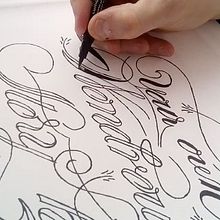 Lettering sobre tela. Calligraph, Graphic Design, T, and pograph project by letteringshop - 10.06.2016