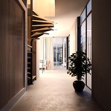 Eames House en California. Un progetto di 3D, Architettura, Architettura d'interni, Design, Fotografia, Infografica e Postproduzione fotografica di Phrame - 02.03.2016