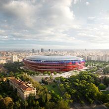 Nou Camp Nou - Estadio del F.C. Barcelona. Un proyecto de 3D, Arquitectura, Arquitectura interior, Fotografía, Infografía y Post-producción fotográfica		 de Phrame - 31.08.2015