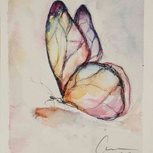 Collecting Butterflies. Fine Arts, Traditional illustration, and Painting project by Ana Traba de la Gándara - 07.09.2016