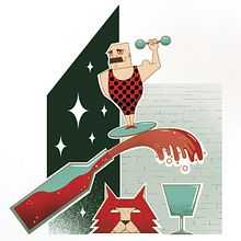Some wine. Un proyecto de Ilustración tradicional de Javi Travi - 08.10.2016
