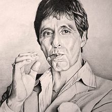 Retratos de actores. Cinema e Ilustração tradicional projeto de Ana Brown - 09.10.2016