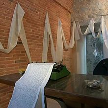 La Cárcel _ Segovia "Escribiendo en el camino entelado". Un projet de Beaux Arts, Scénographie, Écriture , et Sculpture de Sonia de Viana - 08.09.2016