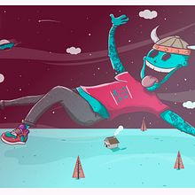 Orbiting . % Piru Zeraus tarafından hazırlanan Sanat Yönetmenliği, Karakter Tasarımı, Grafik Tasarım, Geleneksel illüstras, Ve on projesi - 10.10.2016