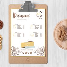 Diseño menu _branding. Un proyecto de Br, ing e Identidad, Diseño y Diseño de producto de Veronica Moreno Cobos - 10.10.2016