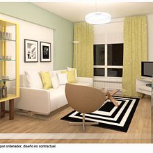 Renovation of a three bedroom apartment in Madrid. Un proyecto de 3D, Arquitectura, Arquitectura interior, Diseño, Diseño de interiores e Infografía de Javier Anuncibay Hernaz - 22.12.2015