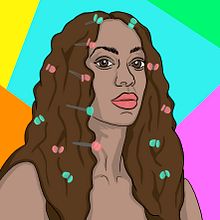 SOLANGE . Ilustrație tradițională de Cati Morán Polo - 10.13.2016