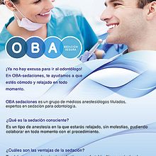 Flyers OBA Sedaciones. Un proyecto de Diseño gráfico de Magda Semidey - 18.09.2016