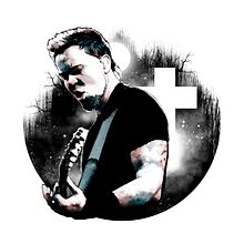 James Hetfield: Retrato ilustrado con Photoshop. Arte urbana, Artes plásticas, Colagem, Design, Design gráfico e Ilustração tradicional projeto de Alberto Vega Galicia - 13.10.2016