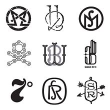 Monogramas (varios clientes). Projekt z dziedziny Br, ing i ident, fikacja wizualna,  Kaligrafia, T i pografia użytkownika Quique Ollervides - 18.06.2014